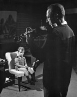 With son Jay in his Studio With son Jay in his Studio