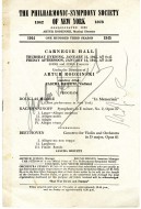 1945 program with Heifetz and Rodzinski autographs