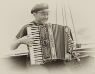 Accordian-playing sailor