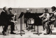 Rehearsing with Piatigorsky and students Christiaan Bor, Sheila Reinhold, and Yukiko Kamei